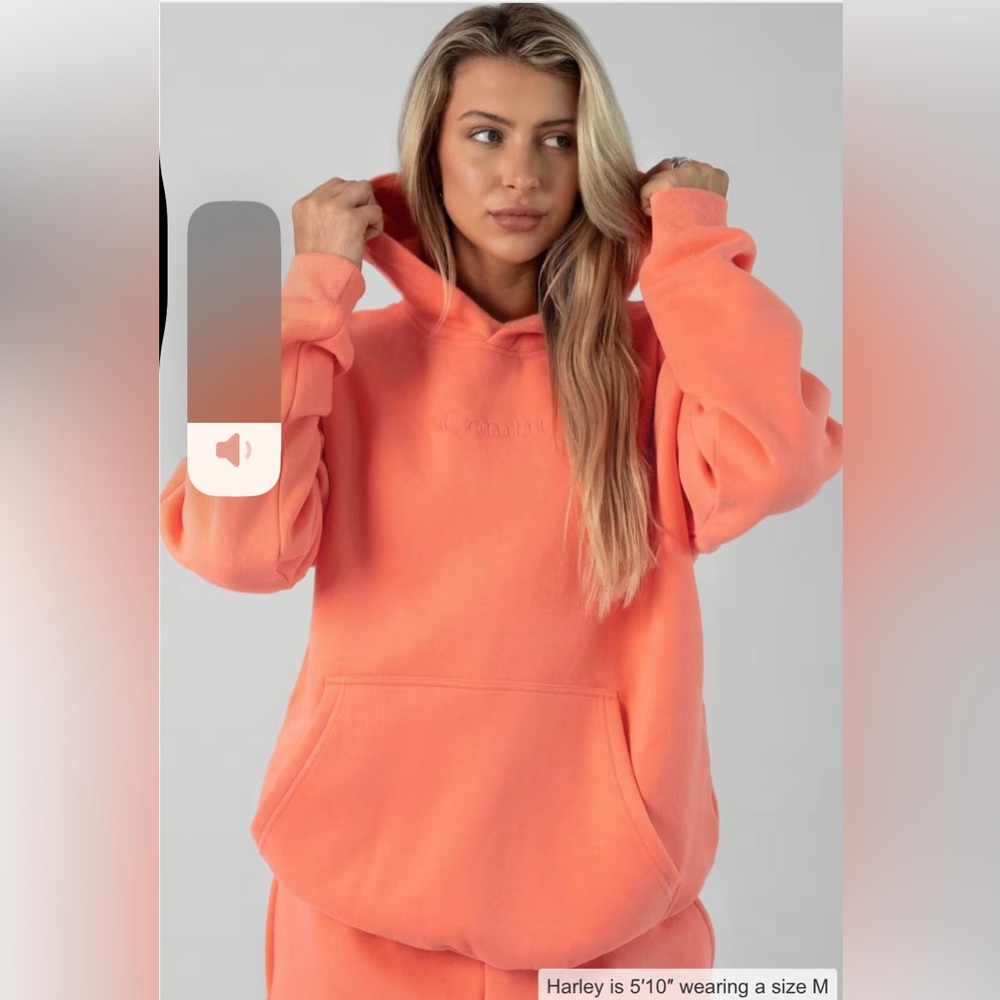 New Comfrt Signature Fit Collect Limited Edition Coral Viral Unisex Hoodie S